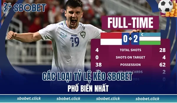 Các loại tỷ lệ kèo SBOBET phổ biến nhất