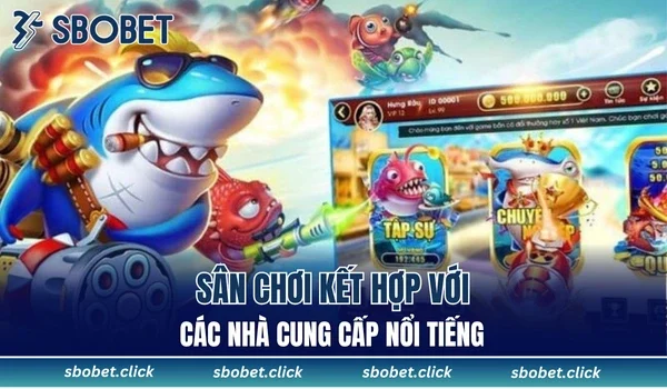 Sân chơi kết hợp với các nhà cung cấp nổi tiếng